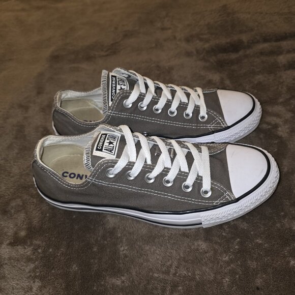Converse Chuck Taylor All Star Low Top Charcoal Canvas Women’s 9 Classic Sneaker - Picture 8 of 11